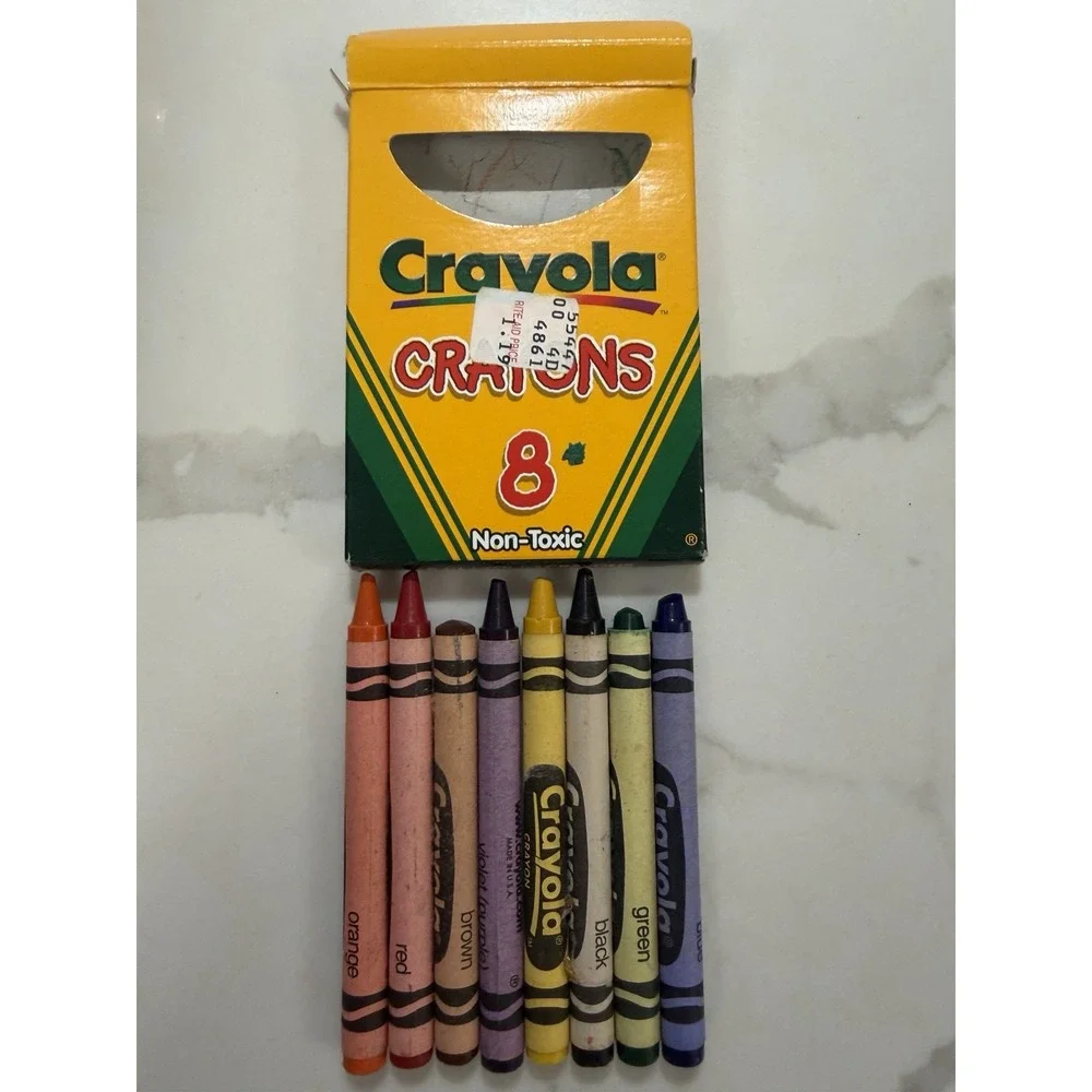 Vintage Crayola 96 99 Retired Crayons Binney Smith Dandelion Indian Red Thistle